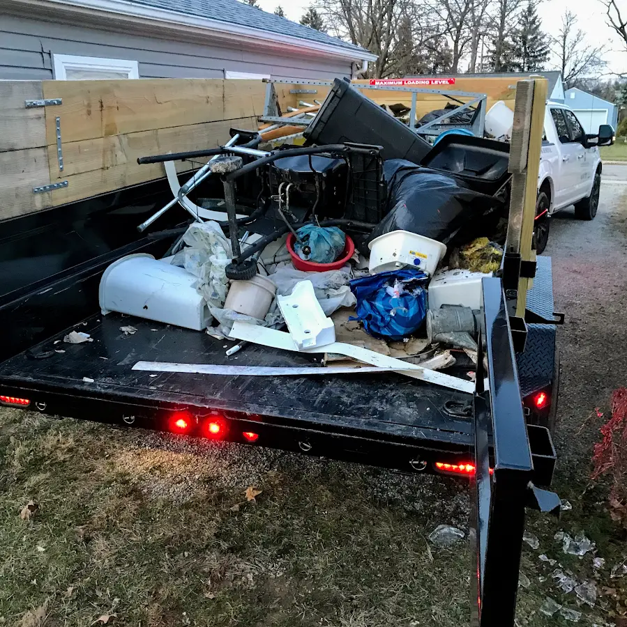 Roll-off dumpster delivered to a residential driveway in Chaska