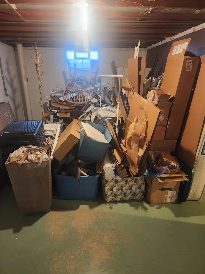 Roll-off dumpster container at job site for Construction Dumpster Rental in Chaska